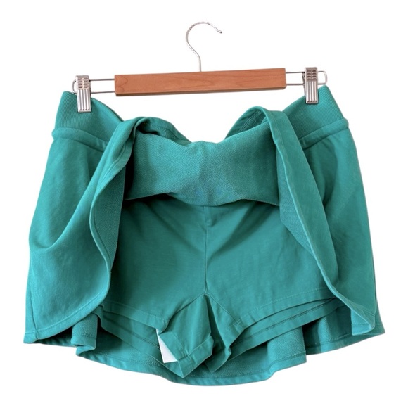 ANTHROPOLOGIE Daily Practice Refresh Pull On Mini Skort Kelly Green NEW - Picture 6 of 10